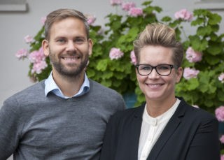 Jonas Skaaning og Kathrine Hendriksen. (Foto: Rudy Hemmingsen)